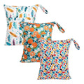 babygoal Wet Dry Bags for Baby Cloth Diapers, Washable Travel Bags, Gym Bag for by babygoal