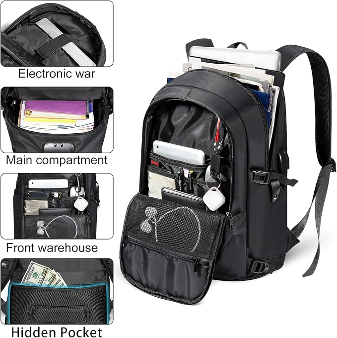 Tzowla 35 Liter Anti Theft Backpack - Image 7