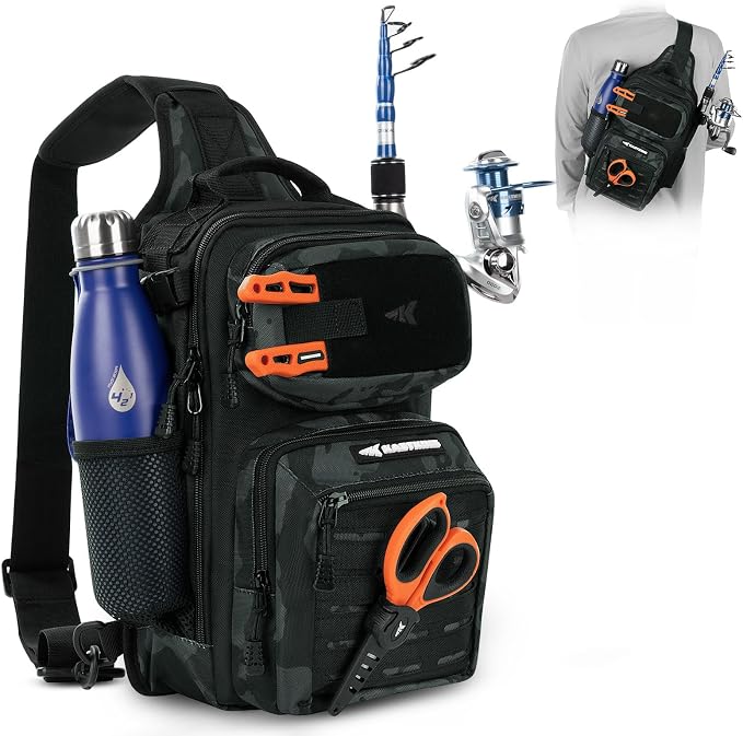 KastKing BlowBak Tactical Sling Tackle Bag-Lightweight Fishing Backpack Storge by KastKing