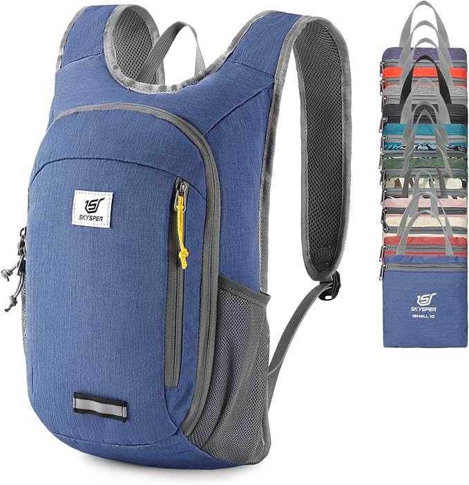 SKYSPER Small Daypack 10L Hiking Backpack Packable Lightweight Travel Day Pack by SKYSPER