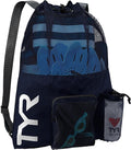 TYR Big Mesh Mummy Backpack for Swim, Gym and Workout Gear, 40-Liter Capacity by TYR