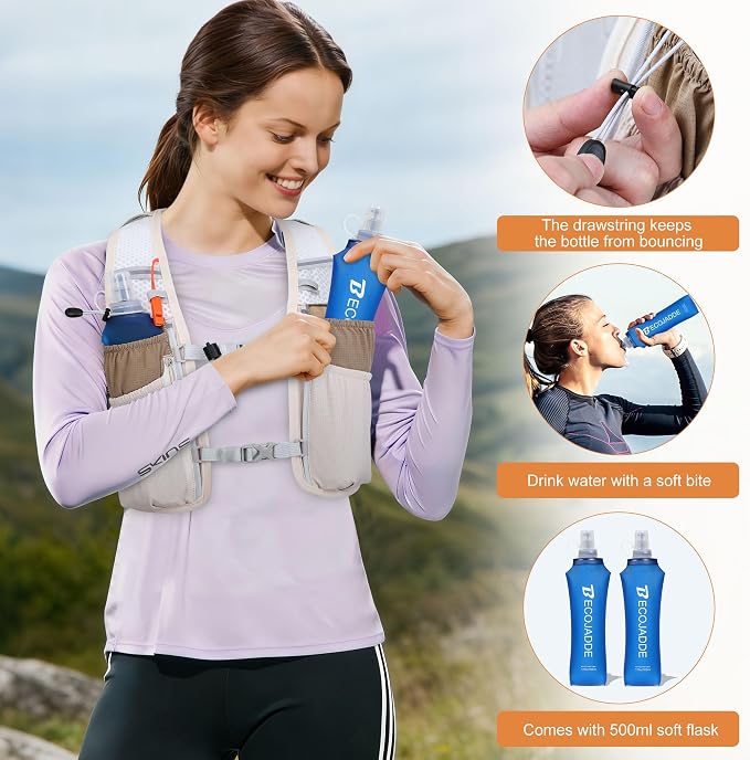 BECOJADDE Running Vest Hydration Backpack - Image 5