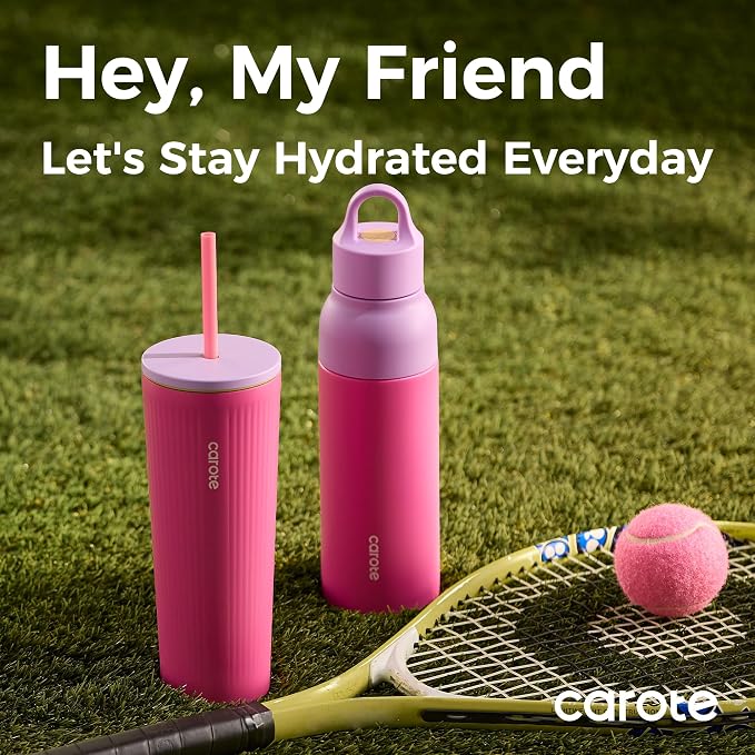CAROTE 19 oz One-Click Open Insulated Water Bottle & 21 oz Tumblers - Image 8