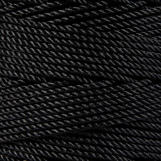 HONGDA Tarred Bank Line Twine, 628 Feet Nylon Twine #24 Bank Line-Black Nylon - Image 2