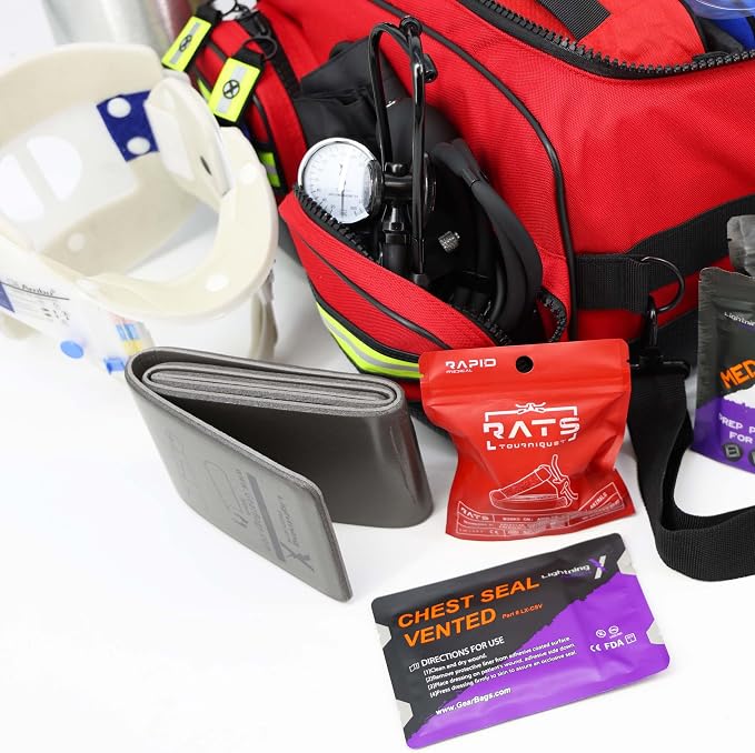 Lightning X Fully Stocked X-Tuff Modular Oxygen Trauma Bag w/Removable - Image 8