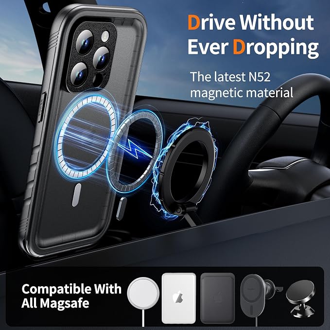 Cozycase for iPhone 13 Pro Waterproof Shockproof Dust Proof Case - Image 3