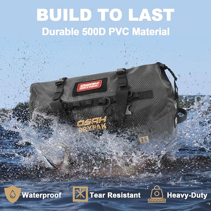 OSAH DRYPAK Waterproof Duffel Bag 25L/40L/60L – Heavy-Duty Motorcycle Tail Bag - Image 3