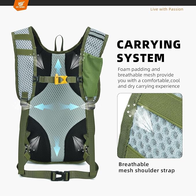 SKYSPER Small Hiking Backpack - 25L Travel Daypack Lightweight Bag Water - Image 3