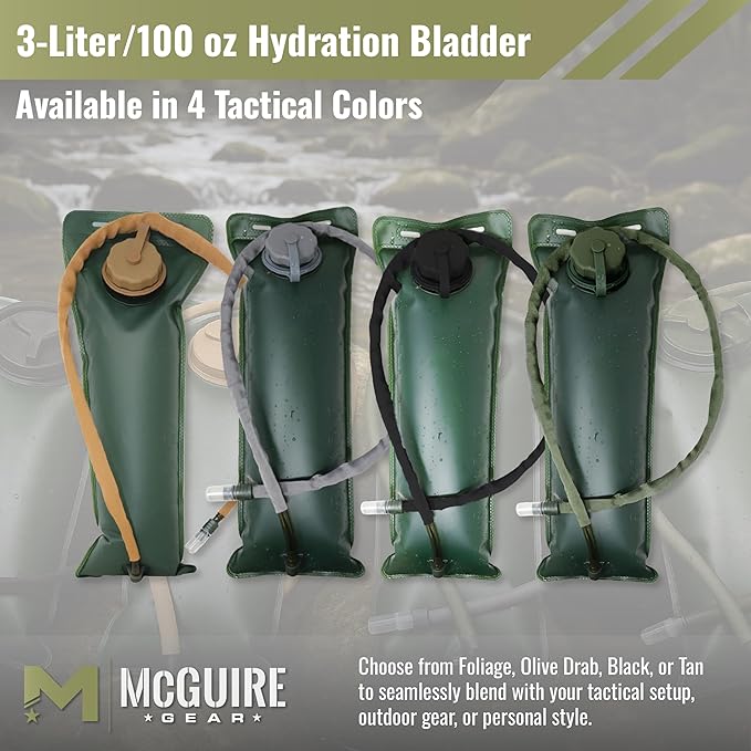 M MCGUIRE GEAR Hydration Bladder, 3L/100 oz. Water Bladder, Leak Proof - Image 6