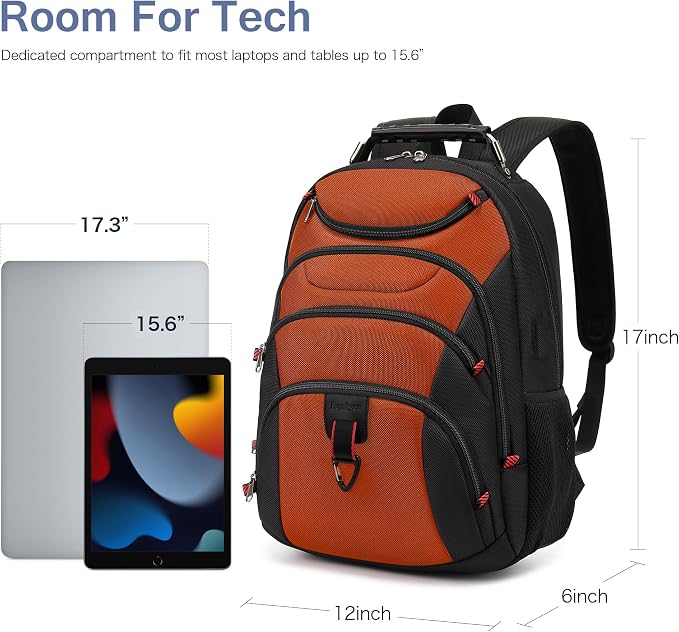 Boavan Laptop Backpack for men, 15.6 inch Laptop Bag - Image 5