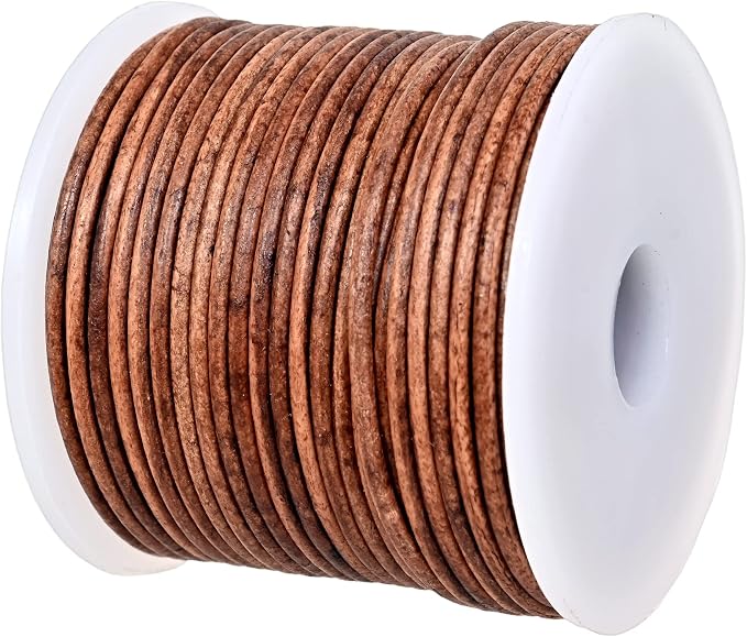 GENIQUE Real/Genuine Round Leather String Cord by GENIQUE