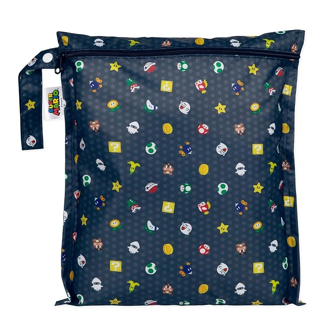 Bumkins Waterproof Wet Bag for Baby, Swim Suit, Cloth Diapers, Pump Parts by Bumkins