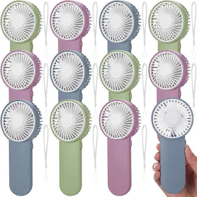 Sumind 12 Pcs Small Personal Portable Fan Mini Handheld Bulk 1 Speed Electric by Sumind
