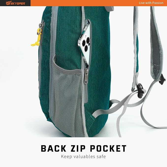 SKYSPER Small Daypack 10L Hiking Backpack Packable Lightweight Travel Day Pack - Image 8