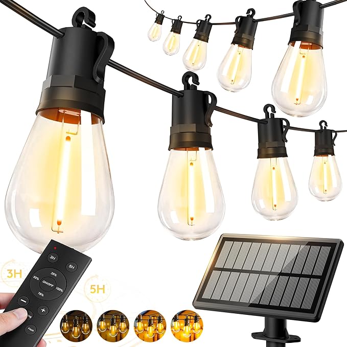148ft-Solar-Powered-Lights-Outdoor-Waterproof-String by Unknown