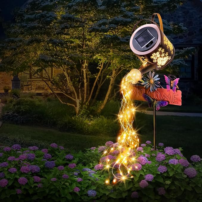 Solar Watering Can Light, Solar Lights Outdoor Decor, Garden Decor Lights by Unknown