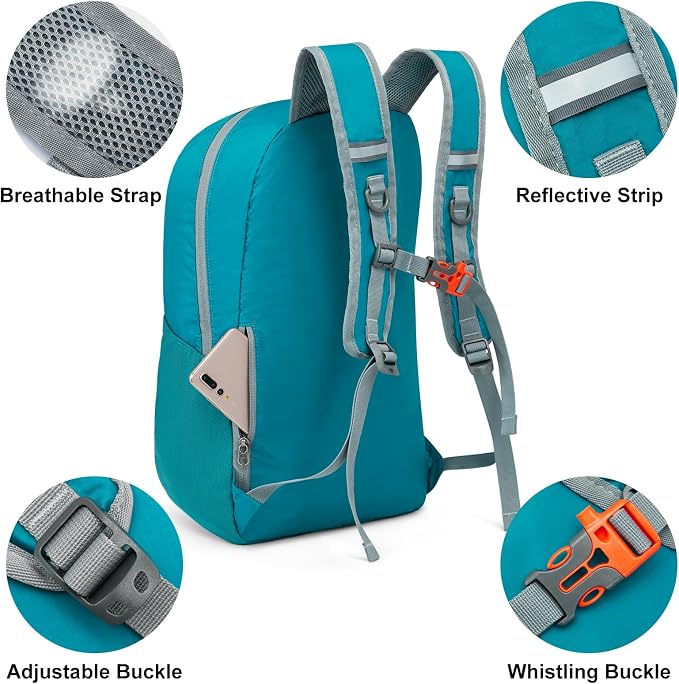 G4Free 24L Lightweight Packable Hiking Backpack Small Sport Travel Daypack - Image 5