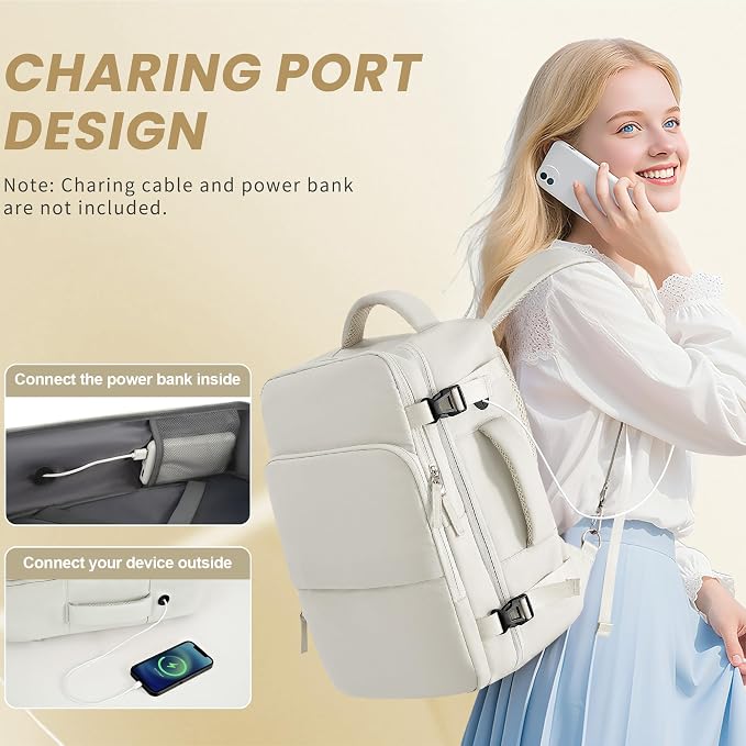 Sinaliy Travel Backpack, Carry on Flight Approved Backpack - Image 3
