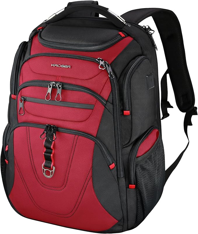 KROSER Friendly Travel Laptop Backpack 17.3 inch XXXL Gaming Backpack by KROSER