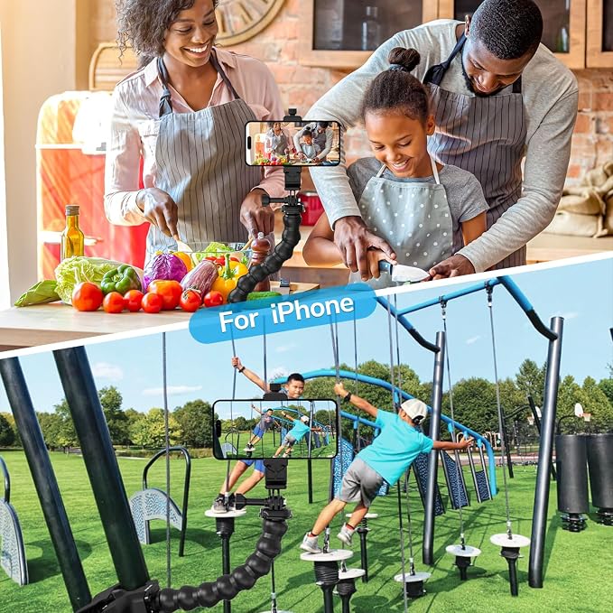 Gooseneck Phone Holder Clamp Clip Mount Cell Phone Stand - Image 2
