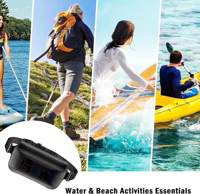 Waterproof Waist Bag, Passport Wallet Tote, IPX8 Waterproof Rating, - Image 5