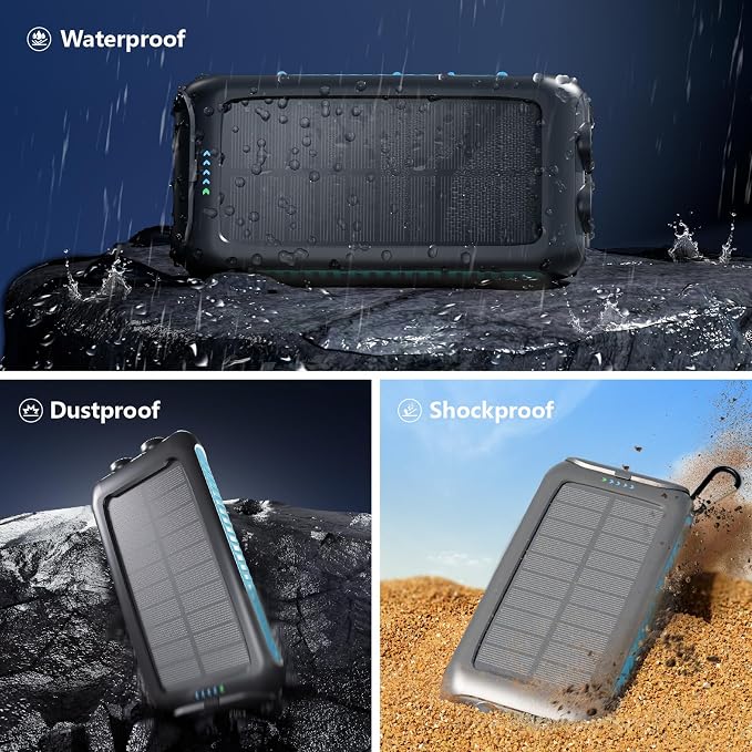 Solar Charger Power Bank 49800mAh Portable 15W Fast Charging Power Bank - Image 5