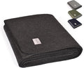 Military Style Wool Blanket – Cushioned, Breathable, Warm & Washable – by GREENCOZY