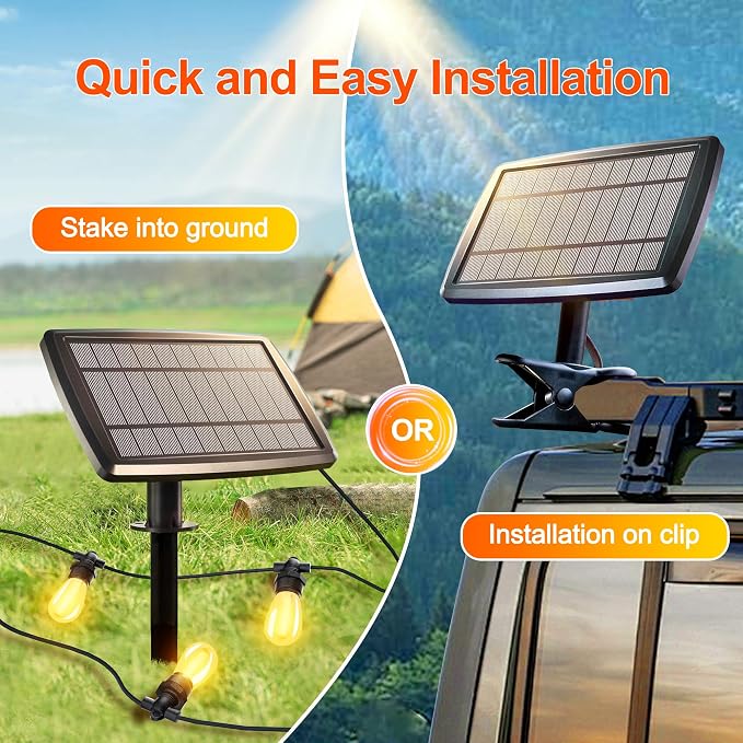 Stright 55FT Solar String Lights Outside Remote Control - Image 3