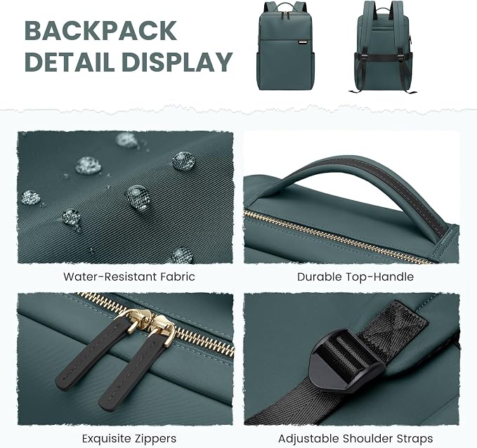 Laptop Backpack for Women, Work Business Traval Computer Backpacks - Image 6