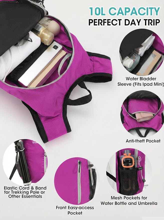 Foldable Small Hiking Backpack - Image 4