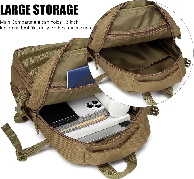 Kids Tactical Backpack Army Molle Bookbag Military Boys Backpack - Image 4