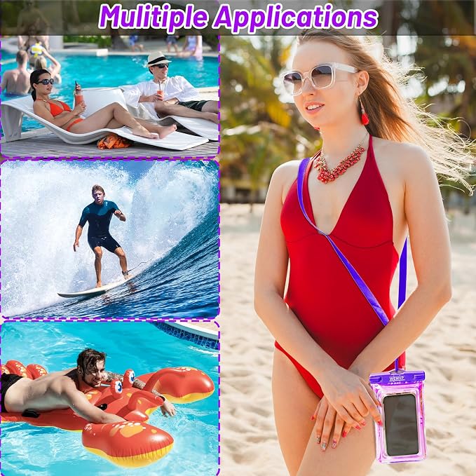 Personalized Initial Waterproof Phone Pouch Case - Image 6
