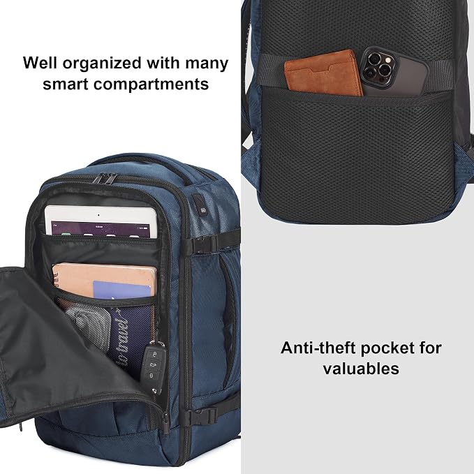 ECOHUB Travel Backpack 18x14x8 Spirit Airlines Personal Item Bag Carry On - Image 5