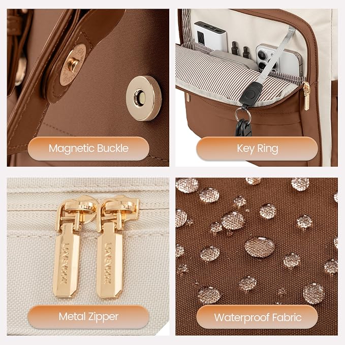 LOVEVOOK Travel Laptop Backpack Purse - Image 5