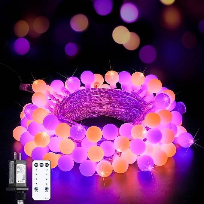 JMEXSUSS 100 LED Globe String Lights Indoor Plug in by JMEXSUSS