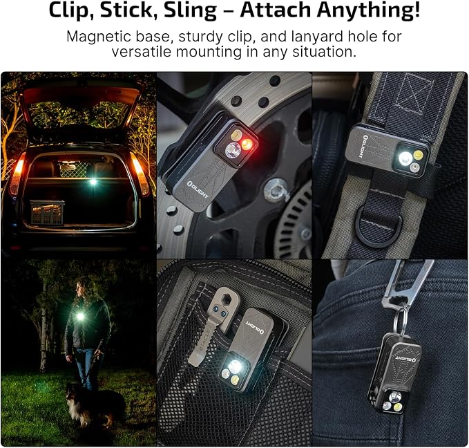 OLIGHT Oclip Pro EDC Flashlight Clip-on Light, Rechargeable 500 Lumens - Image 9