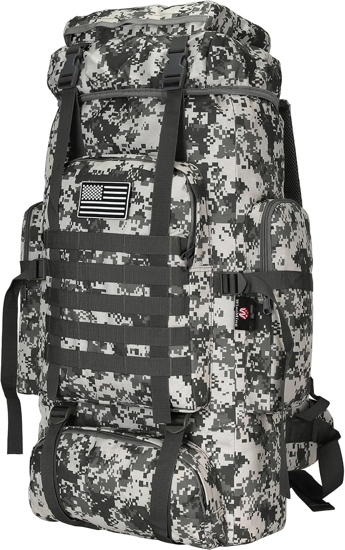 Hiking Backpack for Men 70L/100L Camping Backpack Military Rucksack Molle 3 by W+WINTMING