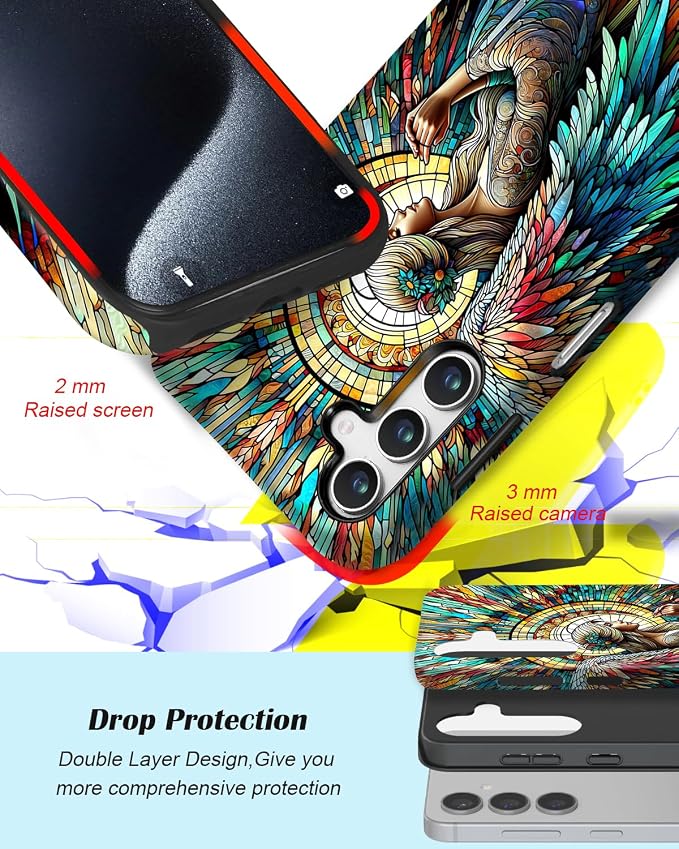 Compatible for Samsung Galaxy S26 5G Case, Dual Layer Heavy Duty 2 in 1 - Image 3