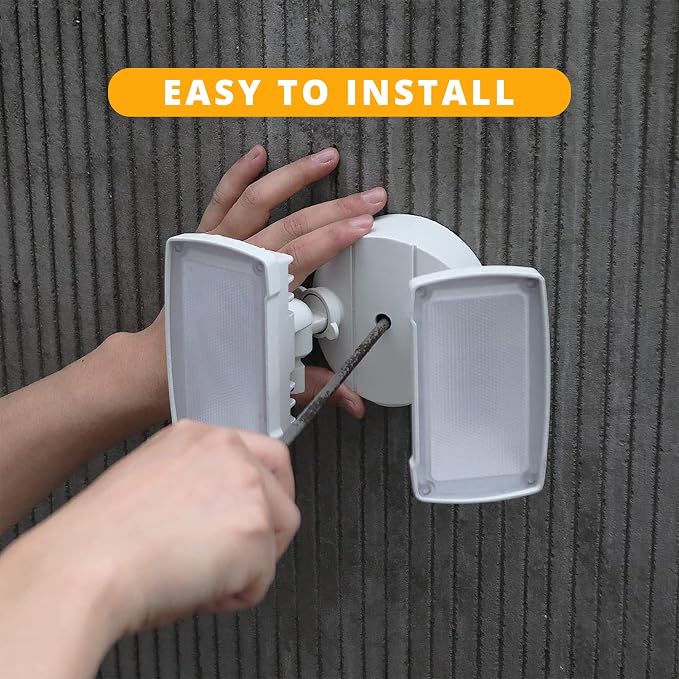 UME 2-Pack 19W Dusk to Dawn LED Security Light Outdoor, 2 Adjustable Head - Image 7