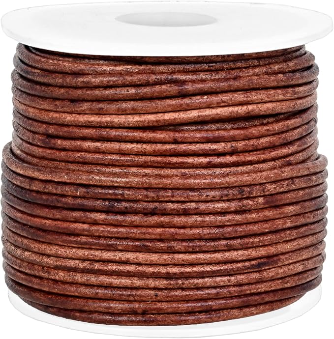 GENIQUE Real/Genuine Round Leather String Cord - Image 2