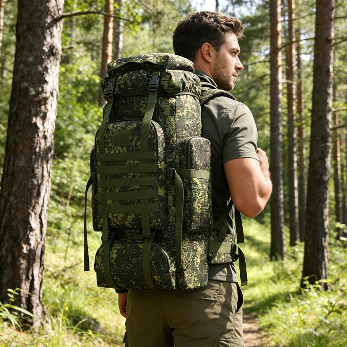 Hiking Backpack for Men 70L/100L Camping Backpack Military Rucksack Molle 3 - Image 8