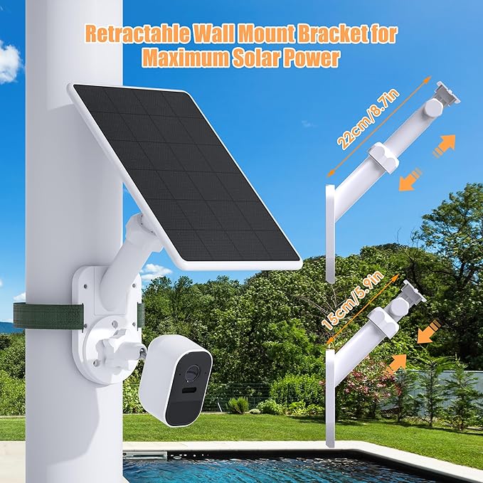 Wall Mount for Cameras and Solar Panels, 2-in-1 Mount Compatible - Image 5