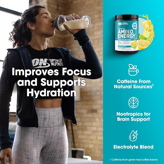 Optimum Nutrition Amino Energy Powder Plus Focus, - Image 4