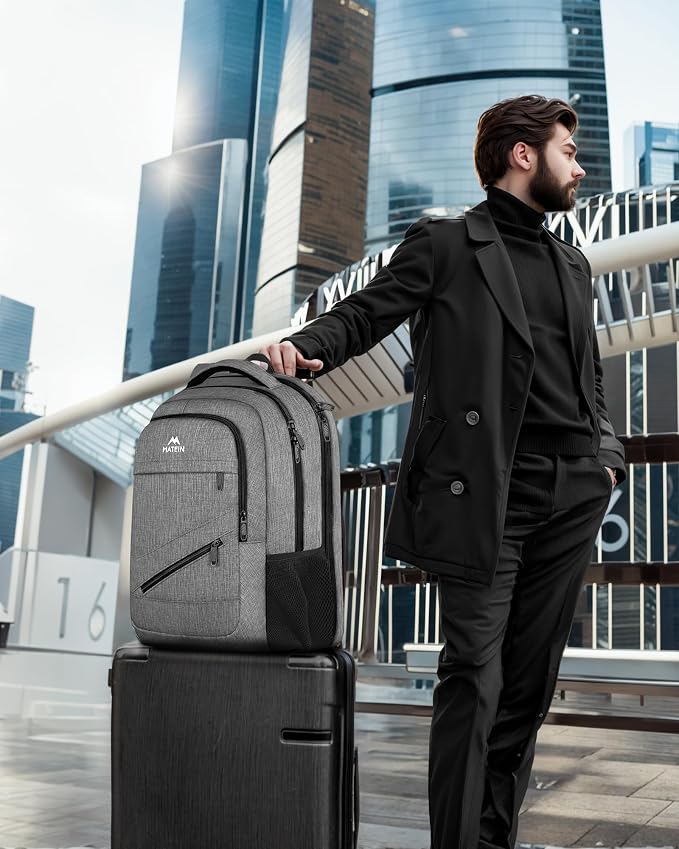 MATEIN Travel Laptop Backpack, 17 Inch Work TSA Approved Carry on Backpack - Image 9