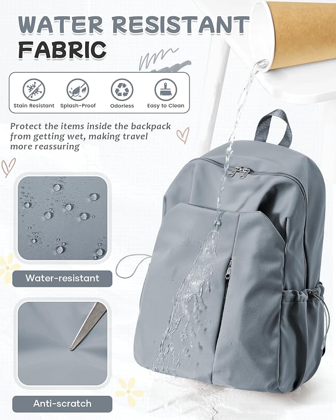 Small Backpack for School Girls Kids Women, Waterproof Bookbag Cute High School - Image 7