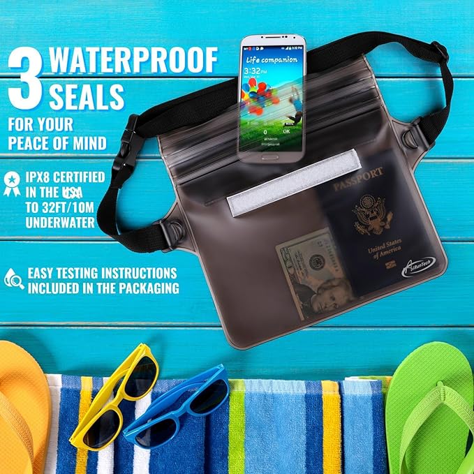 AiRunTech Waterproof Fanny Pack, Phone Pouch Dry Bag - Image 4