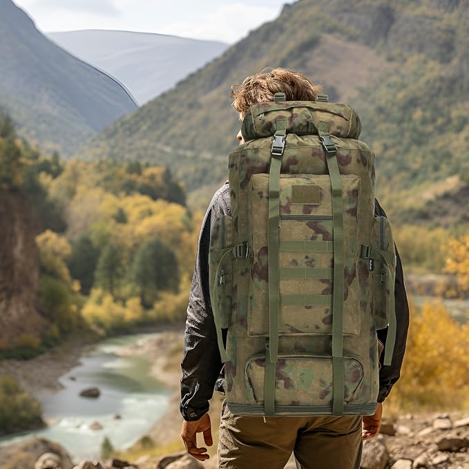 Hiking Backpack for Men 70L/100L Camping Backpack Military Rucksack Molle 3 - Image 7