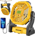 Portable Camping Fan Cordless Battery Powered，270° Rotating Portable Battery by TDLOL