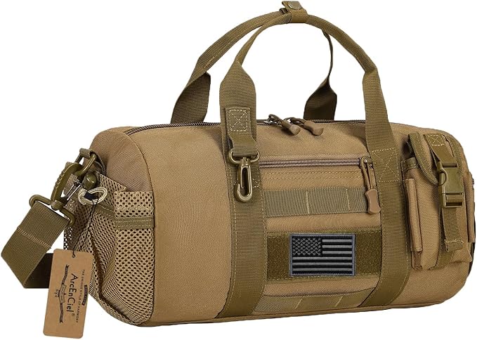 ArcEnCiel Small Tactical Duffle Bag Men Gym Pack Military Molle Shoulder Bags by ArcEnCiel