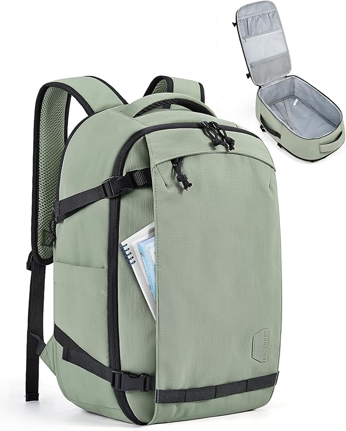 BAGSMART Travel Backpack Women, 17.3 Inch Carry On Backpack Flight Approved by BAGSMART